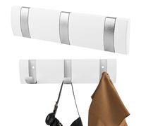 Patère Murale de 3 Crochets Rétractables, Porte Manteau Mural, Patères Pour Suspendre Manteaux écharpes, Patere Porte Manteau Pliable, Patere Murale Moderne pour Vestes,Manteaux,écharpes,Sacs à Main