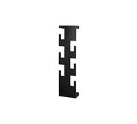 HAKU Garderobe murale noir acier L 15 x H 60 x P 8 cm Style moderne