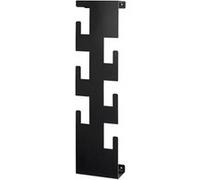 HAKU Garderobe murale noir acier L 15 x H 60 x P 8 cm Style moderne