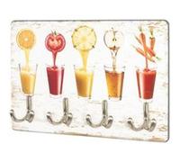 HAKU Möbel Tableau à clés Optique INOX, Motif, MDF, métal - Dim.: L 30 cm x H 21 cm x P 5 cm, Style: Modern