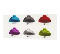 HAKU Portemanteau mural Optique INOX – Motif métal, Verre trempé – L 90×H 40×P 5 cm – Style moderne