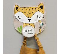 Patère murale enfant porte-manteau bois