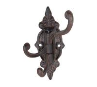 Esschert Design Patère murale pivotante Marron antique 5,7 x 9,3 x 14,2 cm