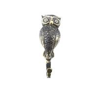 Patère murale Hibou/Chouette style vintage en laiton