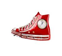 HAKU Patère murale Baskets métal Rouge – L50×H31×P6 cm – Style Industriel