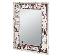 Patère Murale & Miroir "You" 75cm Blanc