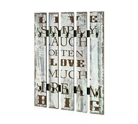 Patere murale optique vintage beige, L70 x H100 x P9 cm --
