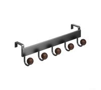 Patère Murale pour aluminium 5 Crochets Rangement pour porte | Structure en pour aluminium et ABS, résistance aux rayures, design , dimensions 30.8x8x6.3cm, usage intensif