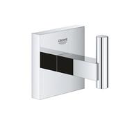 GROHE Patère murale Start Cube 40961000 – Métal, fixations cachées, platine incluse – Chromé