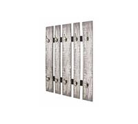 HAKU Möbel garderobe Murale Gris, MDF, métal - Dim.: L 65 cm x H 100 cm x P 9 cm, Style: Industrial