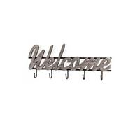 Patère Murale "Welcome" 60cm Noir & Gris