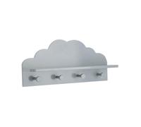 Patère nuage 4 crochets - 48 x 22 x 12 cm - Gris