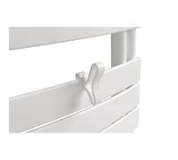 Patère papillon blanc pour sèche-serviettes lames plates - Atlantic 850228