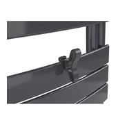 Patère papillon graphite pour sèche-serviettes lames plates - Atlantic 850214