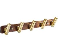 Patère porte manteau Cintre Mural En Bois Avec Crochets En Métal Creative Mur Décoratif Porte-manteau Durable Pinces À Linge Support En Tissu Organisateur Porte-manteau Cintres Patères Crochets muraux