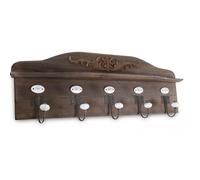 Patere portemanteau bois 5 accroches 81x