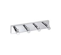 Patère quadruple en chrome BETA 25cmx 5,5cm 5cm-Sans adhésive-25 ---25 Bemeta
