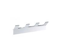 Patère quadruple rectangulaire SOLO en laiton chromé 20,5 cm Bemeta