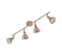 Patère Spot LED BRILONER GU10 4x3W 4x250lm Coloris Cuivré