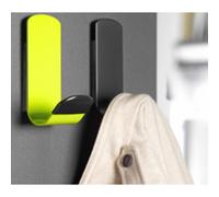 Unilux 100340733 patère portemanteaux acier/caoutchouc noir Noir G