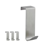 Relaxdays Lot de 40 patères de porte acier inox