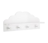 Atmosphera Patère enfant «Nuage» 4 crochets Blanc