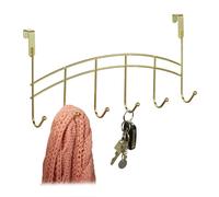 Patères murale patère de porte doré 6 crochets porte-manteau mural patère design