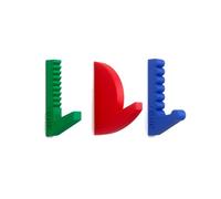 Patères porte manteau enfant crochet design coloré en Plastique Biosourcé, Vert Rose Bleu Clair, Lot de 3, pour Vêtements Accessoires Chapeaux Sacs. Idéal pour la Maison, l'École, le Bureau.
