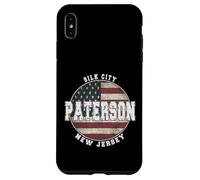 Paterson New Jersey Drapeau américain Vintage Coque pour iPhone XS Max
