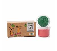 Pâtes à modeler Bio Vegan 2 pots 120g Rouge Vert Neogrun® Suri - Pâ