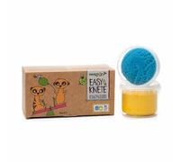 Pâtes à modeler Bio Vegan 2 pots 120g Suri Bleu Jaune Neogrun® - Pâ