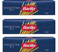 Pâtes Barilla Spaghettoni numéro 7 Pâtes de blé dur, paquet de 3