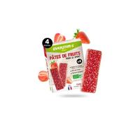 Pates de fruits overstims bio fraise 4x25g