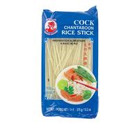 Pâtes de riz / Vermicelles de riz / Nouilles de riz Largeur 1mm - Marque Coq (Chantaboon) - 375G (Lot de 30 sachets)