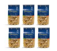 Pâtes en forme d'anneaux de blé dur tréfilées au bronze, séchage lent, produit artisanal local, rugueuses, excellente tenue à la cuisson, pack de 6 x 500 g