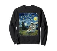 Pâtes et Spaghettis Space Astronaute Style Nuit étoilée Sweatshirt