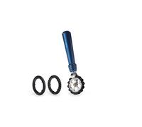 Pâtes/ravioli Cutter de roue - Pâte/Roulette à pâtisserie Tampon Cutter - 3 formes de coupe bleu