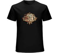 Path of Exile Game Black Mens T-Shirt Graphic Unisex Tee Shirt Manches Courtes(X-Large)
