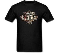 Path of Exile Game Men T Shirt Printed Tee Top Camiseta Short-Sleeve Black XXL Black Manches Courtes(Medium)