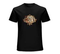 Path of Exile Game T-Shirt Graphic Printed Top Tee for Men Black L