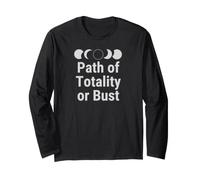 Path of Totality Or Bust - T-Shirts et Hauts Total Solar Eclipse Manche Longue