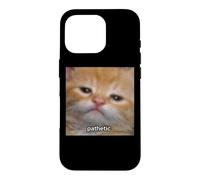 Pathetic Mignon Drôle Orange Chat Chaton Blurry Meme Coque pour iPhone 16 Pro