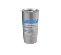 Pathologist Definition Cellular Sleuth Blue Bold Police Gobelet isotherme en acier inoxydable double paroi