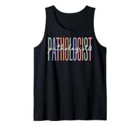 Pathologist Typographie de Superposition esthétique colorée Débardeur