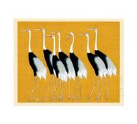 Pathos Studio Ogata Korin - Grues à couronne rouge japonaise (Giclée Art Print) 40,6 x 50,8 cm