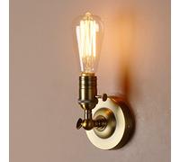 Pathson Métal Réglable Applique en Métal Lampe Rétro Industrial Applique Murale Rétro Eclairage Edison E27 pour Café,Cuisine,Salle à Manger et Grenier(ampoules non incluses) Antique