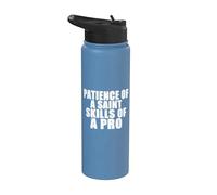Patience d'un saint compétences comme un instructeur de conduite professionnel Stainless Steel Insulated Water Bottle