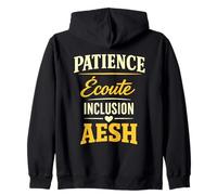 Patience Écoute Inclusion AESH Cadeau École Sweat à Capuche