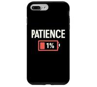 Patience Low Battery - Graphique Humoristique de Travail Amusant Coque pour iPhone 7 Plus/8 Plus