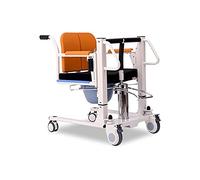 Patient Lift Lève-patient hydraulique à usage domestique, fauteuil roulant de transport avec siège divisé à 180°, chaise de douche de salle de bain 4 en 1, chevet avec bassin pour soins infirmiers paralysés âgés Multifonctionnel